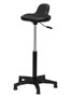 Vestil Metal/Plastic Adjustable Sit/Stand Chair - 330 lb - Black