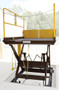 Vestil Steel Premium Truck Scissor Dock Lift 6 Ft x - 8 Ft 5,000 lb - Brown/Yellow