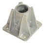 Vestil Cast Steel Single Socket For Pipe Safety Railing - Silver