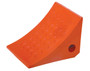 Vestil Urethane Mini Wheel Chock - 8 In. x 7 In. x 6 In. 15 Ton - Orange