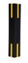 Vestil Vinyl Column Protective Pad Square - 6 Ft. x 6 In. - Black