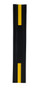 Vestil Vinyl Column Protective Pad Square - 6 Ft. x 6 In. - Black