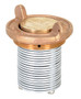 Vestil Brass Vertical Drum Vent Fits - 30 and 55 Gallon Drum - Gold
