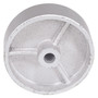 Vestil Semi Steel Wheel - 4 In. Diameter x 1-1/4 In. Width 1/2 In. Bearing - Silver