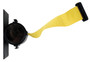 Vestil Wall Mounted Guidance Barrier - 6 Ft. Yellow Fabric Web