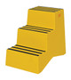 Vestil Polyethylene - 3-Step Step Stool 500 lb - Yellow
