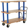 Vestil Hardwood Triple Deck Platform Cart 24 In x - 48 In 1,600 lb - Tan