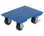 Vestil Steel Plate Dolly - 14 In. x 18 In. 1,200 lb - Blue