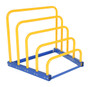 Vestil Steel Variable Height Sheet Rack Knock Down - 1,500 lb - Blue