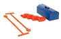 Vestil Steel Machine Roller Kit - 8,000 lb - Orange