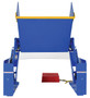Vestil Steel Zero Lift and Tilt Table - 52 In. x 52 In. AC Powered 460 Volt 3 Phase 2,000 lb - Blue