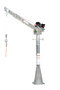 Vestil Galvanized Steel DC Powered Jib Crane - 4-7 Ft. Boom 2,000 lb - Gray