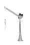 Vestil Galvanized Steel DC Powered Jib Crane - 4-7 Ft. Boom 2,000 lb - Gray