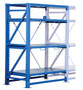 Vestil Steel Roll Out Shelving-Add On Unit - 32 In. l X 57 In. w X 80 In. h 3,000 lb - Blue