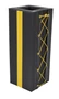 Vestil Vinyl Column Protective Pad Square - 3 Ft. x 11 In. - Black