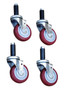 Vestil Polyurethane Casters - 4 In. x 1-1/4 In. 250 lb For Work Platform Models
