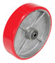 Vestil Polyurethane Wheel - 8 In. Diameter x 2 In. Width Red/Silver/Black 880 lbs