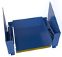 Vestil Steel Zero Lift and Tilt Table - 52 In. x 52 In. AC Powered 460 Volt 3 Phase 4,000 lb - Blue