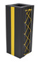 Vestil Vinyl Column Protective Pad Square - 3 Ft. x 12 In. - Black