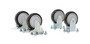 Vestil Polyurethane Fold Down Casters - 4 In. x 2 In. 350 lb For Work Platform Models