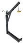 Vestil Steel Hitch Mounted Truck Jib Crane With Magnet - 200 lb - Black