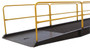 Vestil Factory Installed Steel Welded On Handrail - 42 In. Height Yellow For Steel Yard Ramp Units