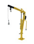 Vestil Steel Winch Truck Jib Crane - 500 lb Extended - Yellow