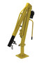Vestil Steel Winch Truck Jib Crane - 500 lb Extended - Yellow