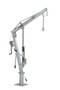 Vestil Galvanized Steel Winch Truck Jib Crane - 500 lb Extended - Gray