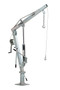 Vestil Galvanized Steel Winch Truck Jib Crane - 500 lb Extended - Gray