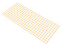 Vestil Steel Bolt On Wire Mesh - 48 In. Length For Square Safety Handrail - Yellow