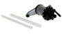 Vestil Polypropylene Manual Lever Action Drum and Pail Pump - 10 Ounces - Gray