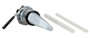 Vestil Polypropylene Manual Lever Action Drum and Pail Pump - 10 Ounces - Gray