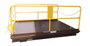 Vestil Steel Premium Truck Scissor Dock Lift 8 Ft x - 10 Ft 6,000 lb - Brown/Yellow