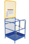 Vestil Steel Work Platform With - 84 In. Expanded Back 36 In. x 36 In. 1,000 lb - Blue