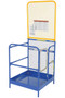 Vestil Steel Work Platform With - 84 In. Expanded Back 36 In. x 36 In. 1,000 lb - Blue