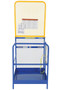 Vestil Steel Work Platform With - 84 In. Expanded Back 36 In. x 36 In. 1,000 lb - Blue