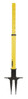 Vestil Plastic Web Barrier Stake Yellow / - Black