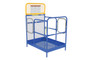 Vestil Steel Work Platform With - 2 Door Entry 36 In. x 48 In. 1,000 lb - Blue