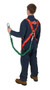 Vestil Nylon Small Work Platform Harness with Lanyard - Red