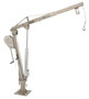 Vestil Stainless Steel Winch Truck Jib Crane - 550 lb Extended - Silver