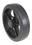 Vestil Mold On Rubber Wheel - 8 In. Diameter x 2 In. Width 600 lb - Black
