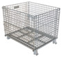 Vestil Galvanized Steel Mesh Container - 32 In. x 40 In. x 34 In. 4,000 lb - Gray