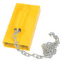 Vestil Steel Tow Bar Pocket - 8 In. Width For Yard Ramps - Yellow