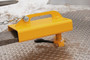 Vestil Steel Tow Bar Pocket - 8 In. Width For Yard Ramps - Yellow