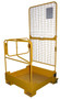 Vestil Steel Fold Down Steel Work Platform With - 84 In. Expanded Back 37 In. x 37 In. 600 lb - Yellow