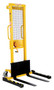 Vestil Steel Stacker with Adjustable Manual Hand Winch - 770 lb Black / - Yellow