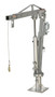 Vestil Galvanized Steel Winch Truck Jib Crane - 52 In. Reach 1,000 lb Extended - Gray