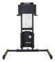 Vestil Steel Stacker with Adjustable DC Powered Winch - 770 lb Black / - Yellow