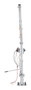 Vestil Galvanized Steel DC Powered Winch Truck Jib Crane - 52 In. Reach 1,000 lb Extended - Gray